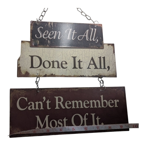Rustic Wall Sign with Humorous Quote - Picture 4 of 5